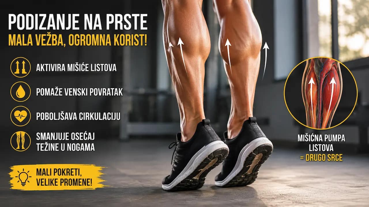 Podizanje na prste aktivira listove i poboljšava cirkulaciju