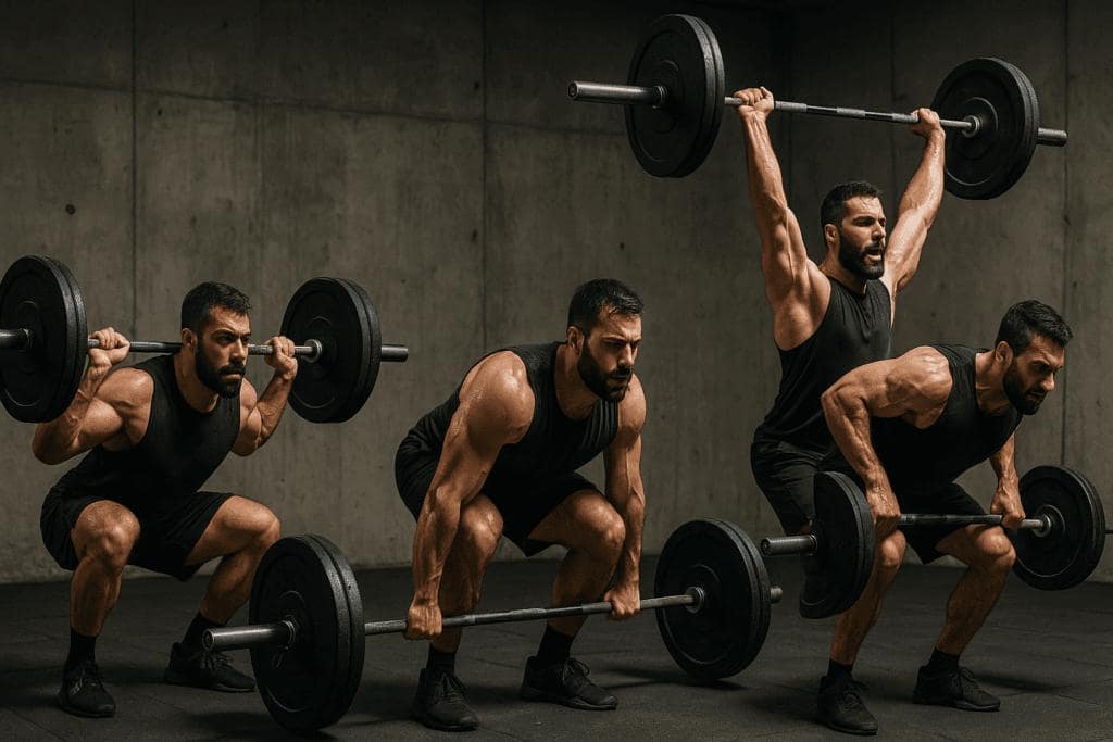 trening snage sa sipkom cucanj mrtvo dizanje i potisak iznad glave