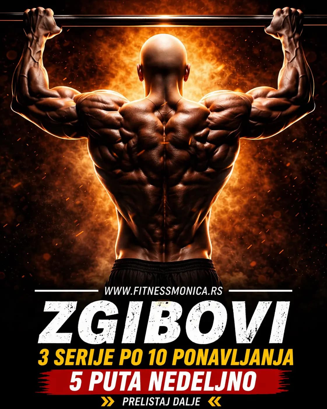 zgibovi vezba za ledja sirina snaga pull up trening