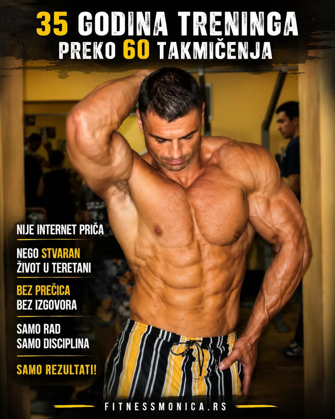 Bodybuilding forma i definicija posle godina treninga