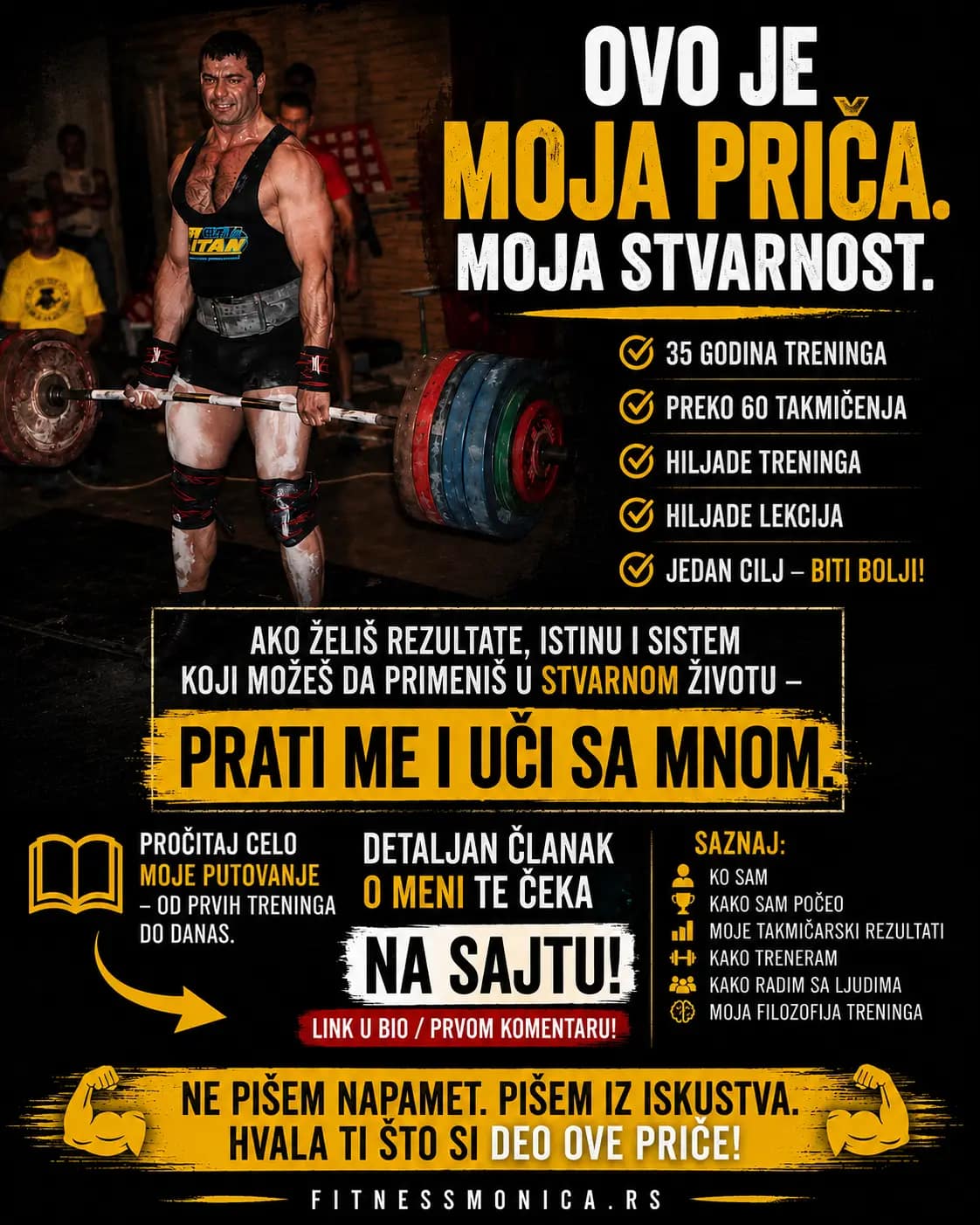 35 godina treninga i preko 60 takmičenja – fitness i powerlifting priča