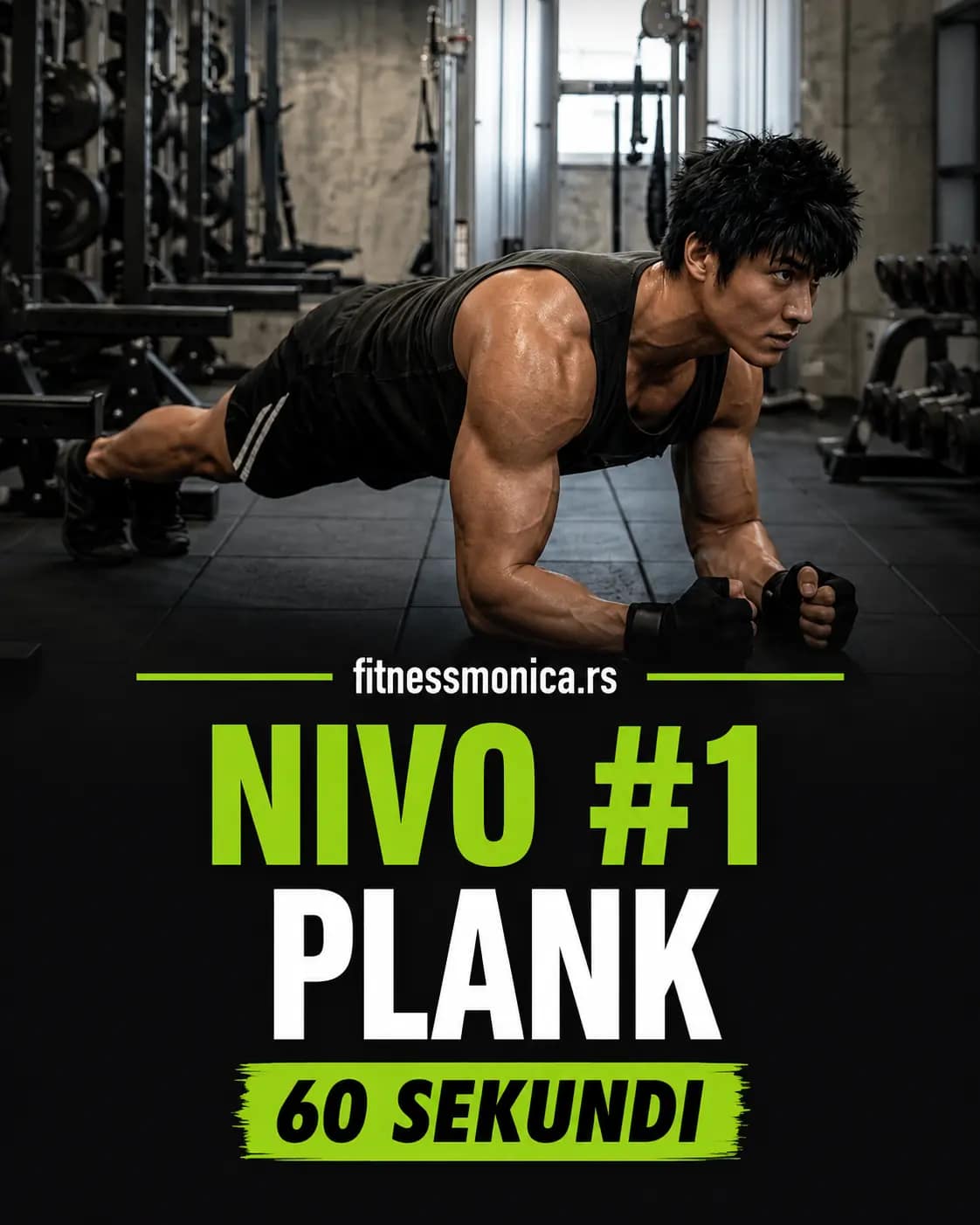 Plank nivo 1 - osnovna vezba za core stabilnost i jacanje stomaka