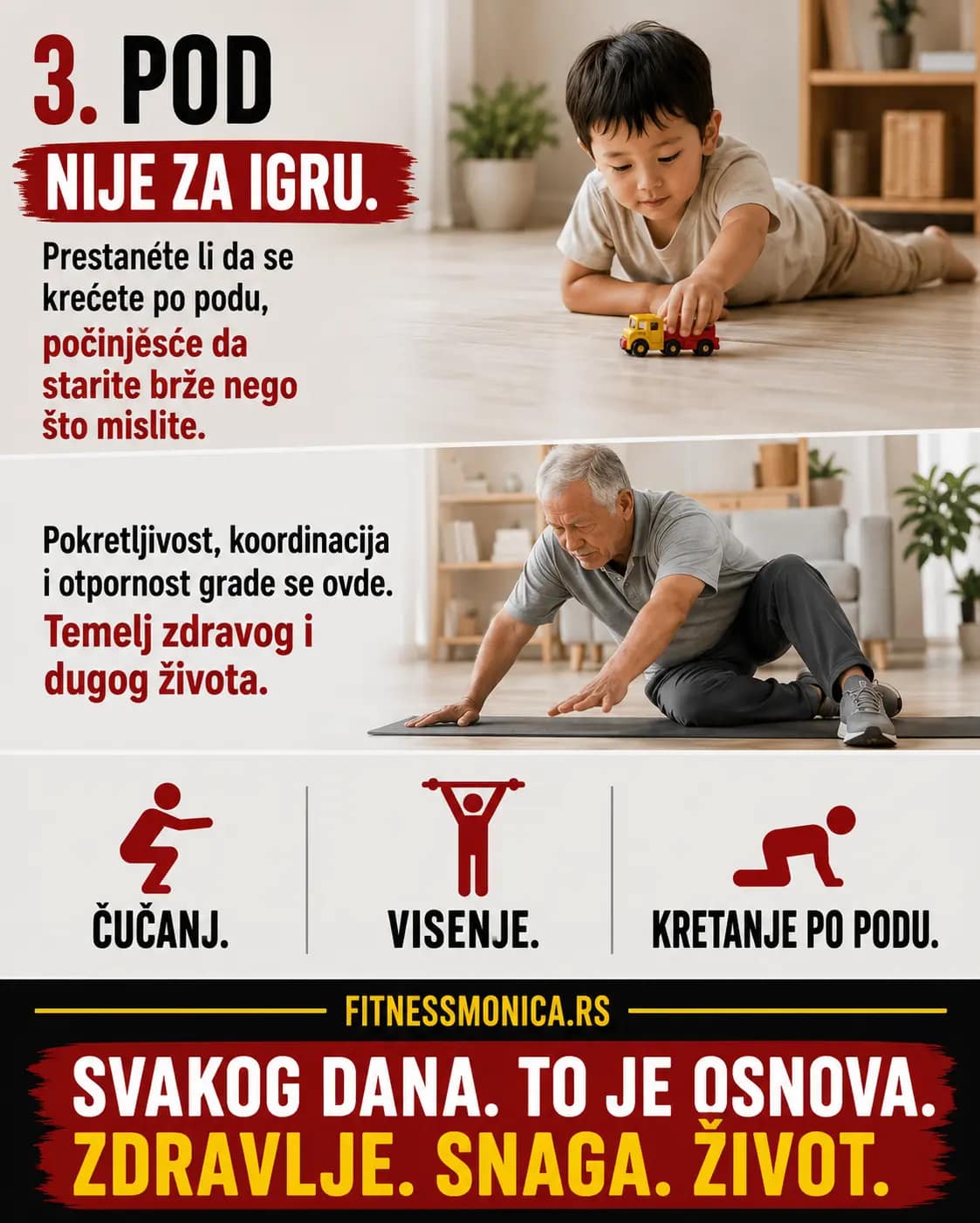 kretanje po podu i mobilnost tela kroz godine zivota