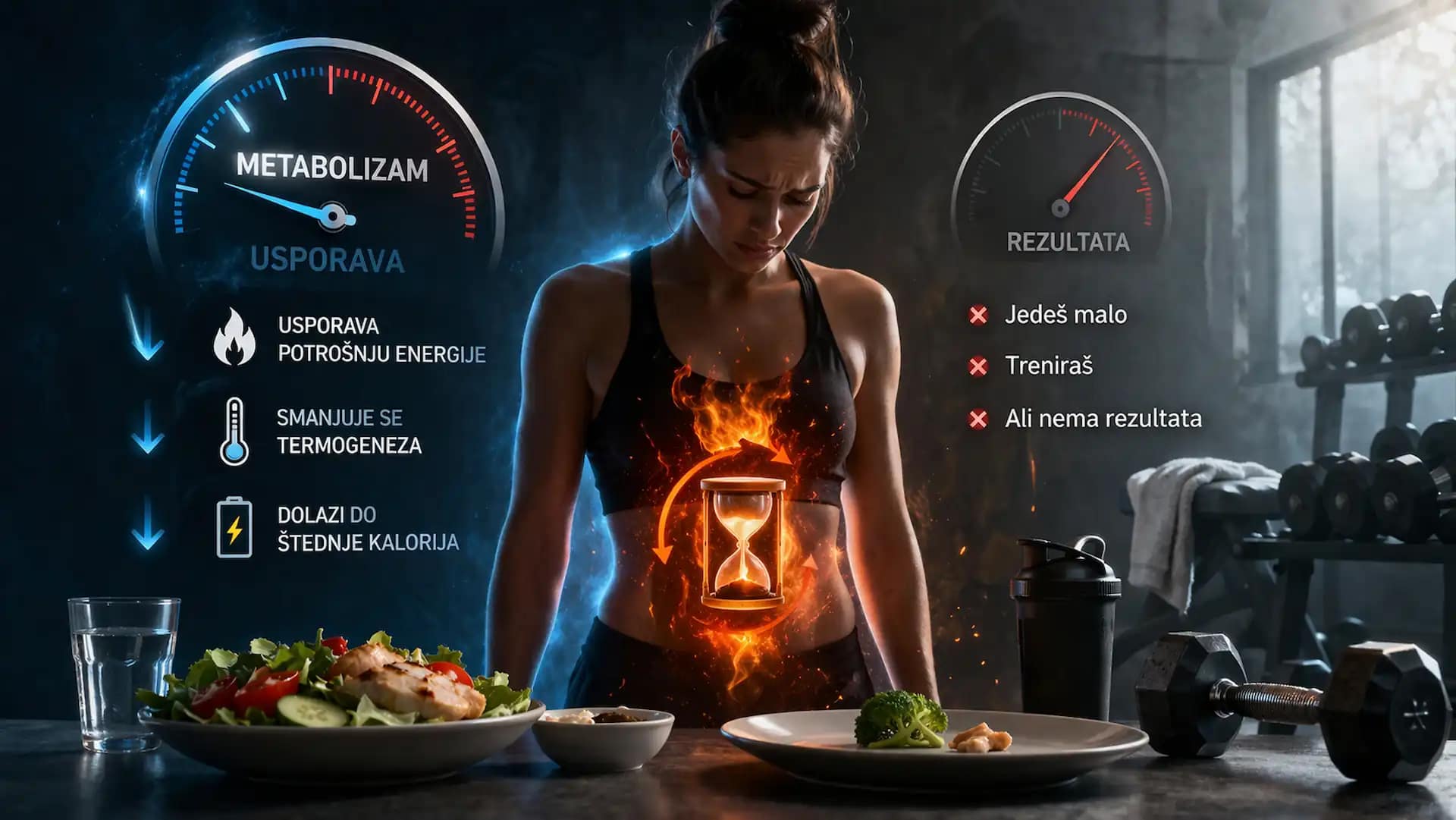 preskakanje obroka usporava metabolizam i smanjuje potrošnju energije