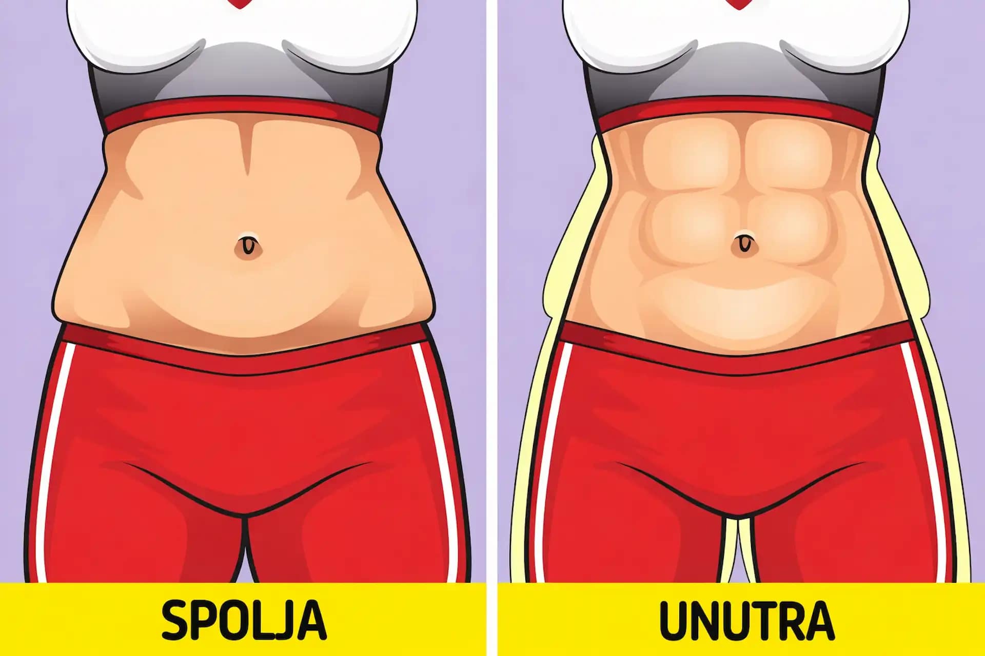 spoljna i unutrasnja mast stomak razlika transformacija stomaka