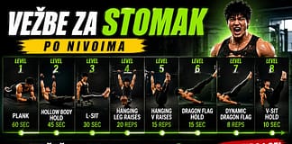 Vežbe za stomak po nivoima – od planka do dragon flaga Vežbe za stomak po nivoima – plank, L-sit i dragon flag