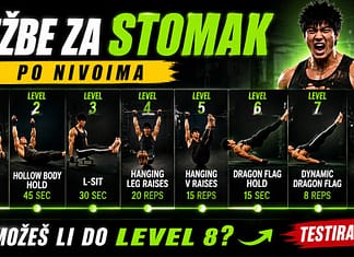 Vežbe za stomak po nivoima – od planka do dragon flaga Vežbe za stomak po nivoima – plank, L-sit i dragon flag