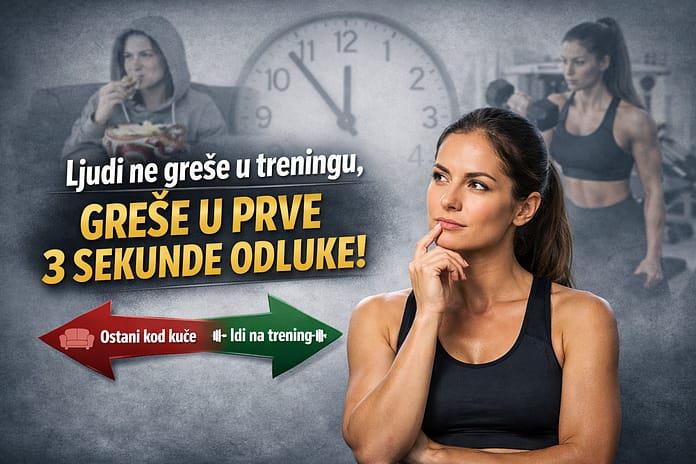 Ljudi ne greše u treningu. Greše u prve 3 sekunde odluke Ljudi ne greše u treningu. Greše u prve 3 sekunde odluke.
