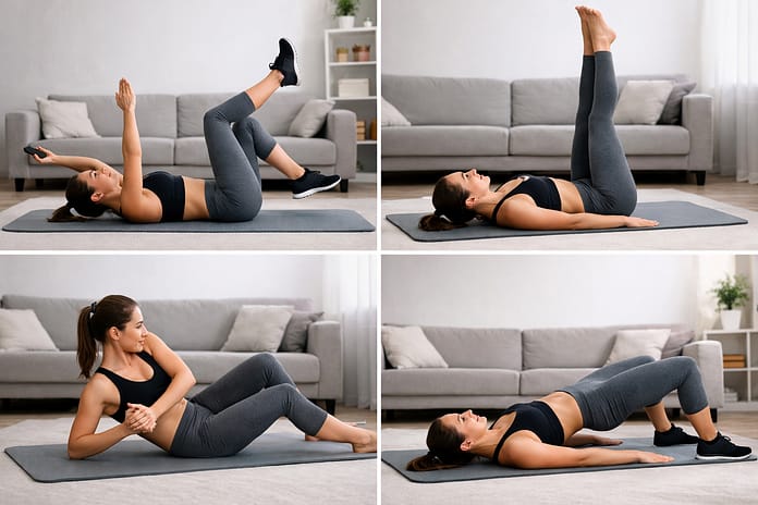 Vežbe za ravan stomak bez teretane 4 vežbe za stomak i struk kod kuće bez opreme