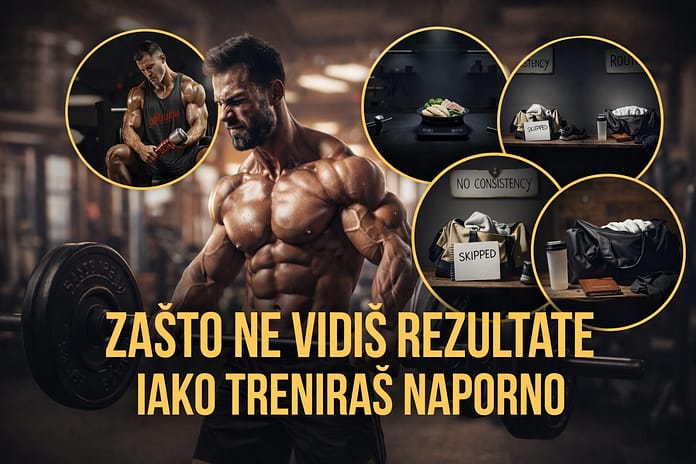 Zašto ne vidiš rezultate iako treniraš Zašto nema rezultata u treningu – najčešće greške u treningu i ishrani
